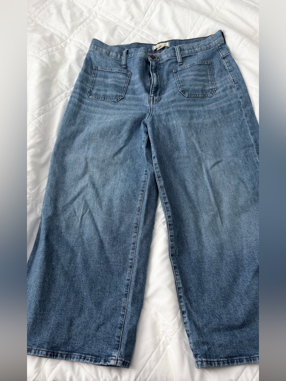 Madewell wide leg crop jeans